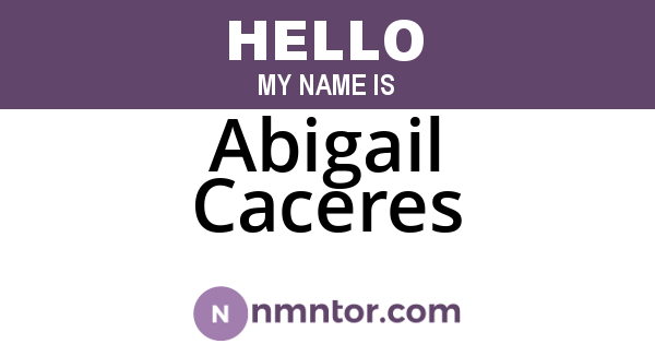 Abigail Caceres