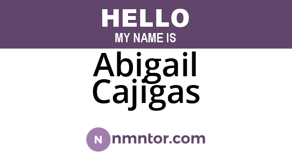 Abigail Cajigas