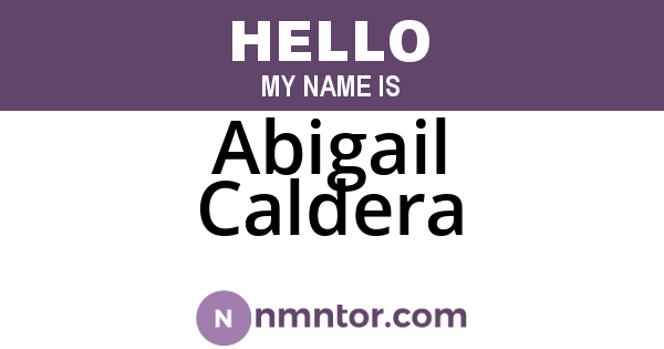 Abigail Caldera