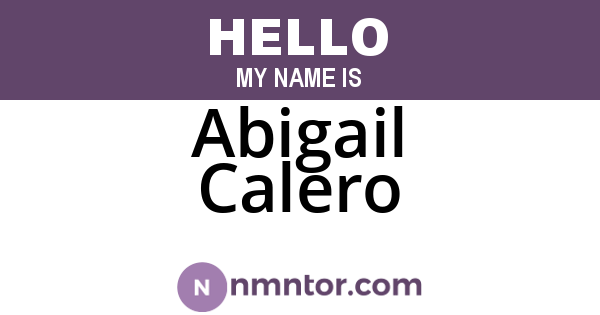 Abigail Calero