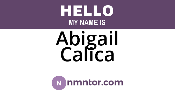 Abigail Calica