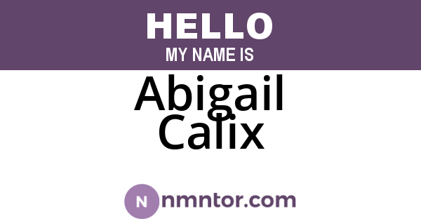 Abigail Calix