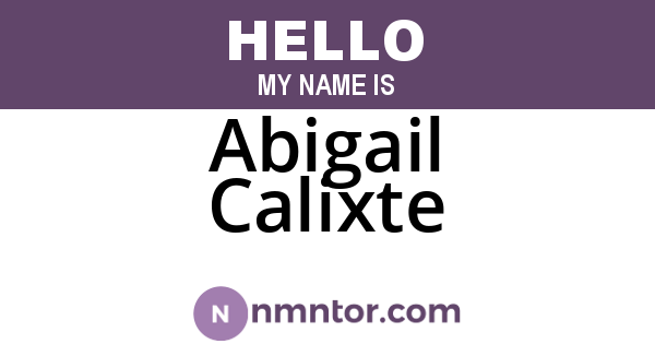 Abigail Calixte