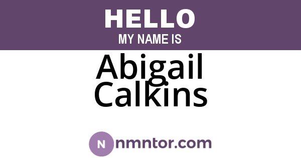Abigail Calkins
