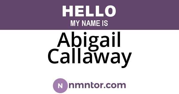 Abigail Callaway