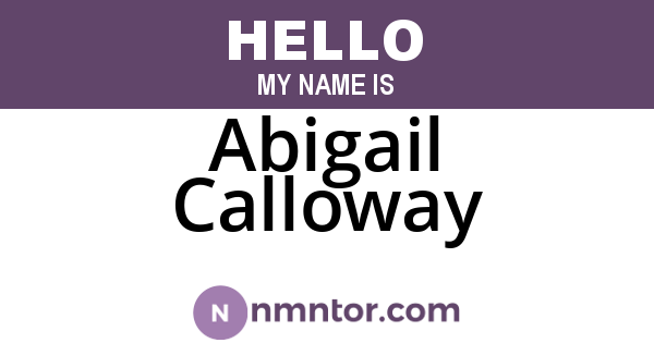 Abigail Calloway