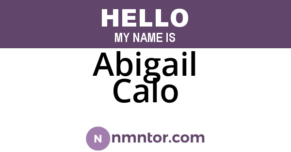 Abigail Calo