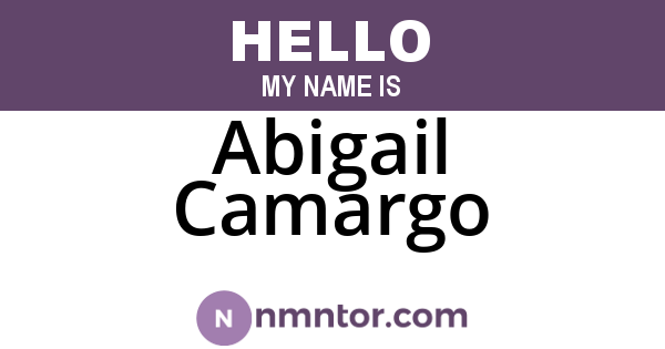 Abigail Camargo