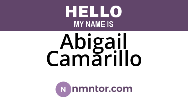 Abigail Camarillo