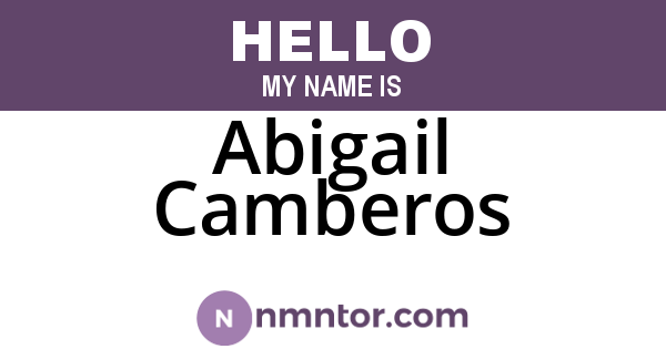 Abigail Camberos