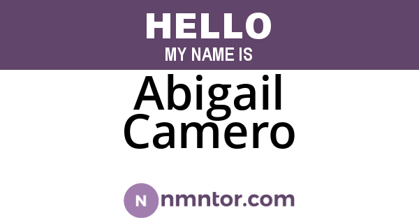 Abigail Camero
