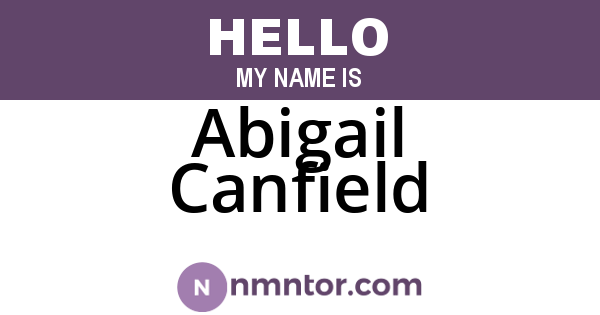 Abigail Canfield