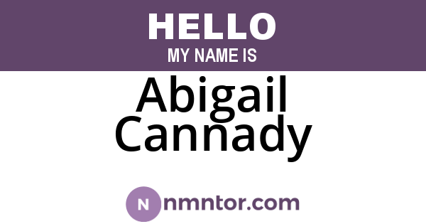 Abigail Cannady