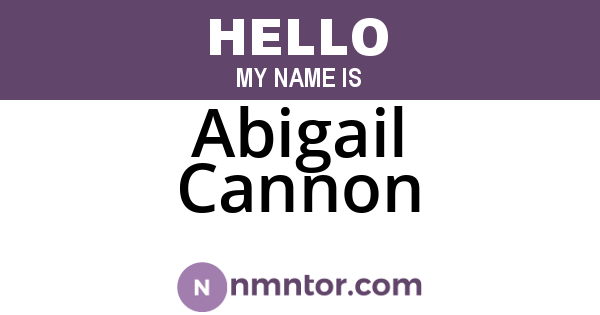 Abigail Cannon