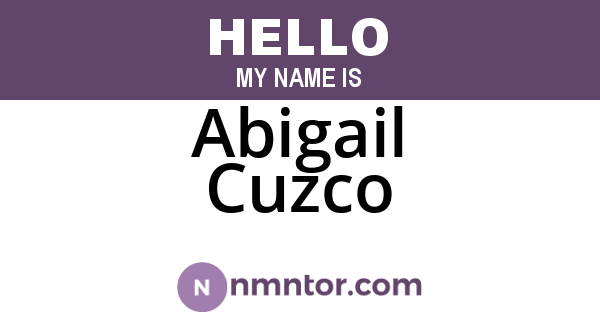 Abigail Cuzco