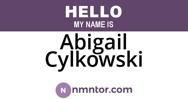 Abigail Cylkowski