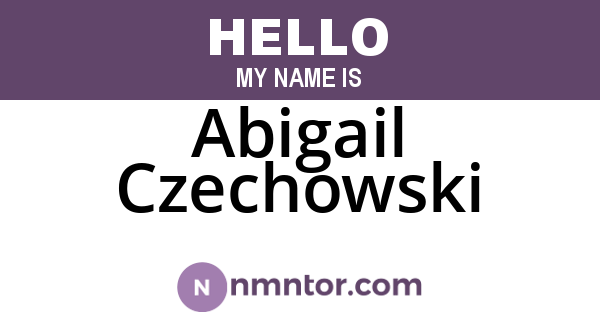 Abigail Czechowski