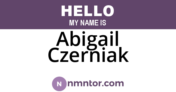Abigail Czerniak