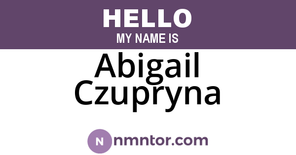 Abigail Czupryna