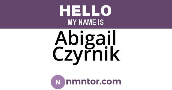 Abigail Czyrnik