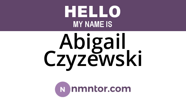Abigail Czyzewski