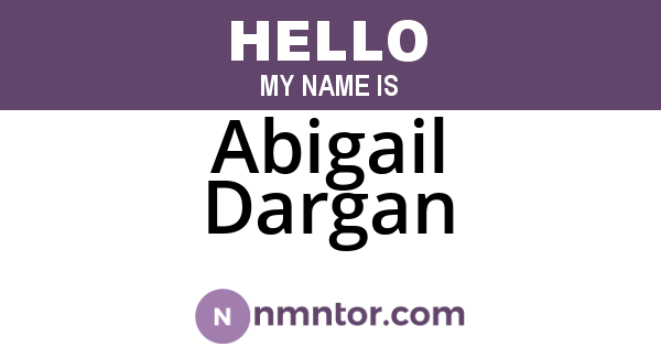 Abigail Dargan