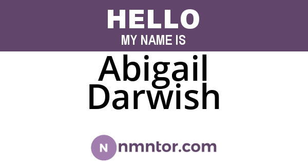 Abigail Darwish