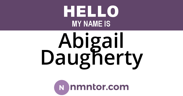 Abigail Daugherty