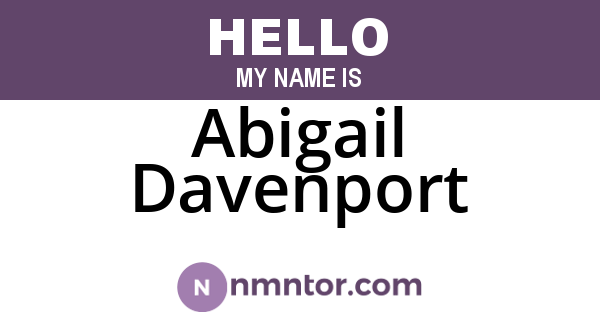Abigail Davenport