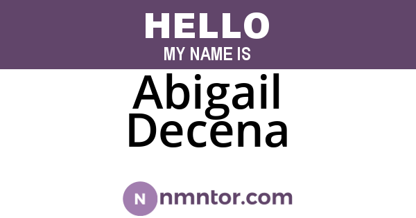 Abigail Decena