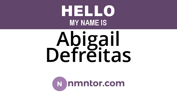 Abigail Defreitas