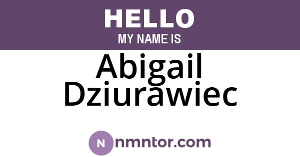 Abigail Dziurawiec
