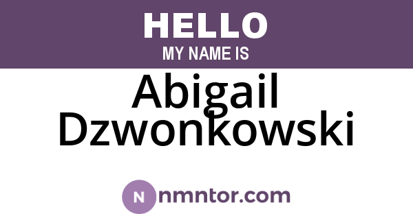 Abigail Dzwonkowski