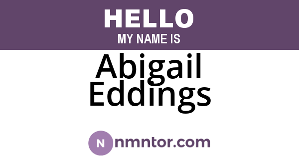 Abigail Eddings