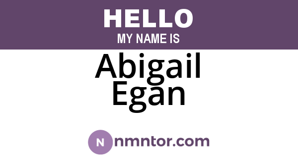 Abigail Egan