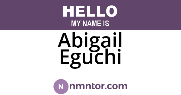 Abigail Eguchi