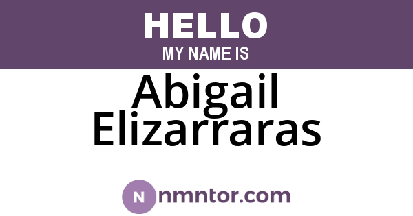 Abigail Elizarraras