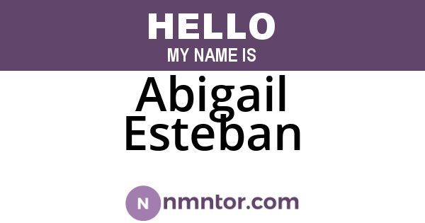 Abigail Esteban