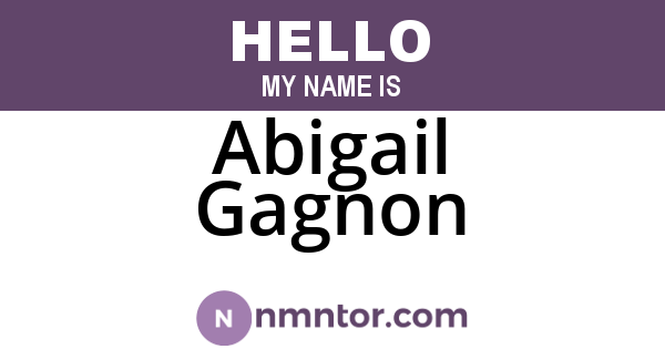 Abigail Gagnon
