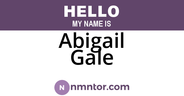 Abigail Gale