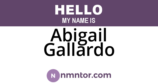 Abigail Gallardo
