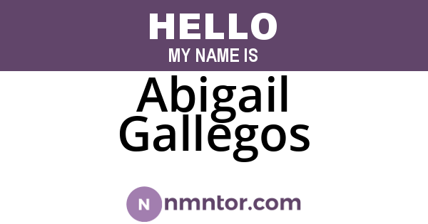 Abigail Gallegos