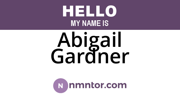 Abigail Gardner