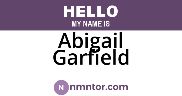 Abigail Garfield