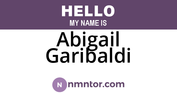 Abigail Garibaldi