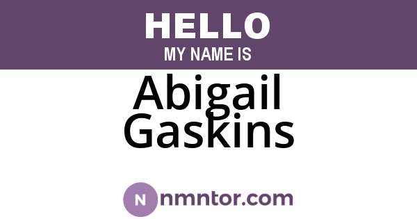 Abigail Gaskins