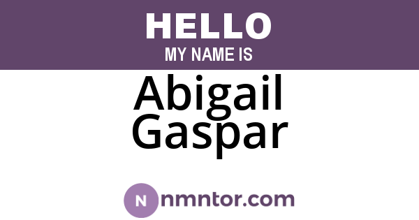 Abigail Gaspar