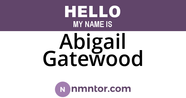 Abigail Gatewood