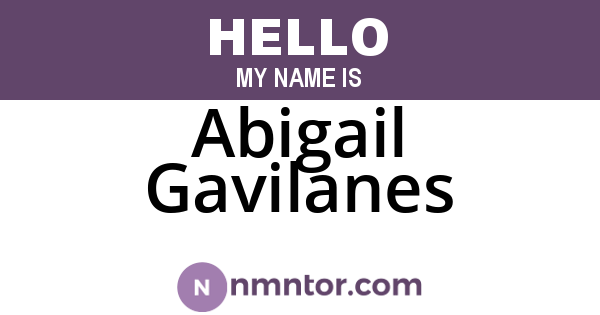 Abigail Gavilanes