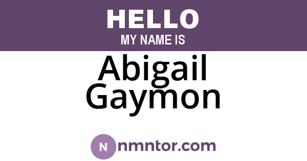 Abigail Gaymon